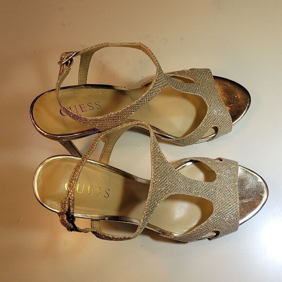 GUESS  HIGH HEEL STILETTOS ANKLE STRAP OPEN TOE WOMEN"S SANDAL - Picture 6 of 12